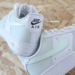 Pastel Green - Air Force 1 Custom -Sneakers Boutique 5L4A6868copie