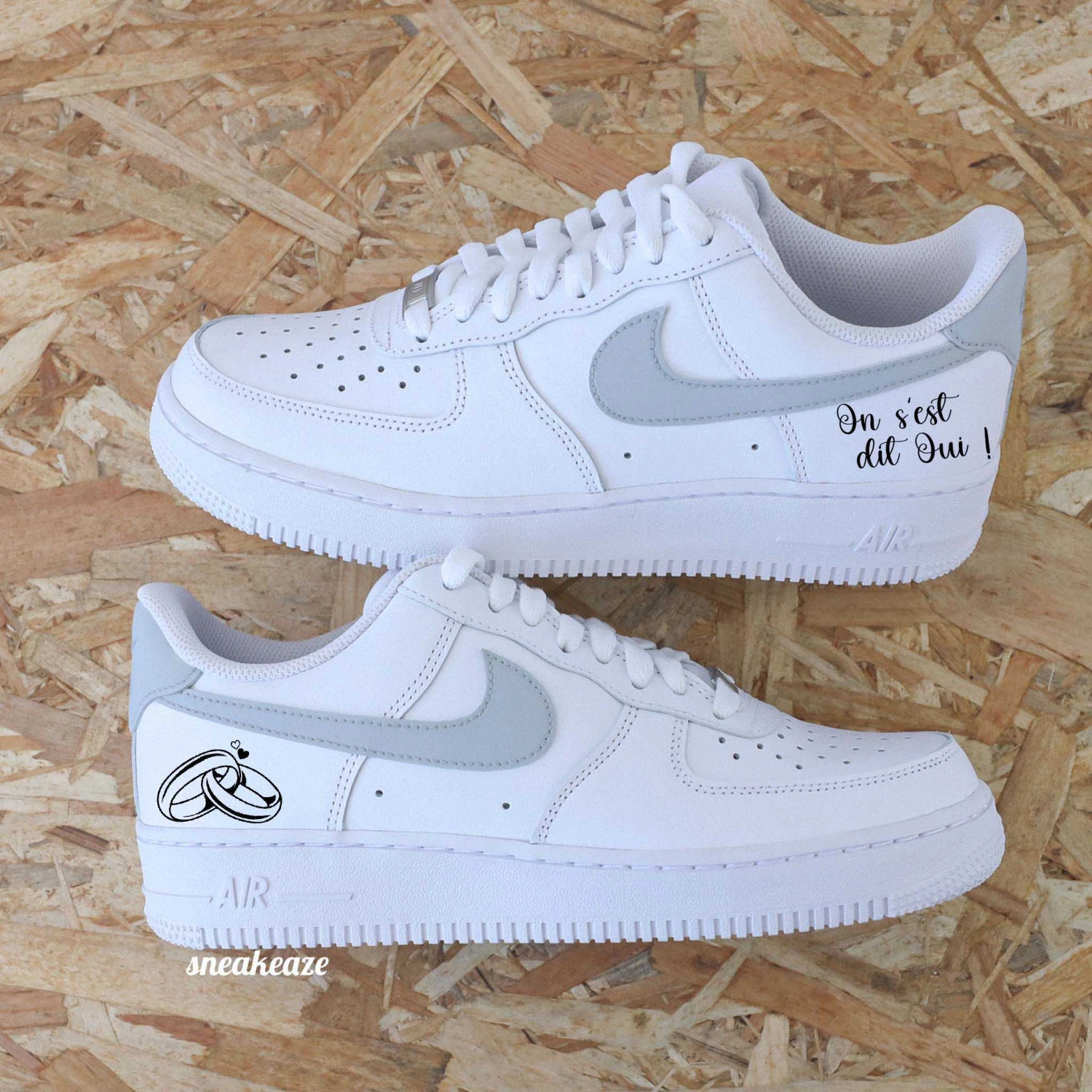 On S'est Dit Oui (couleur Au Choix) - Air Force 1 Custom 3 On S'est Dit Oui (couleur Au Choix) - Air Force 1 Custom