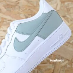 Color Block Vert De Gris - Air Force 1 Custom -Sneakers Boutique 5L4A7428copie