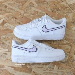 Cartoon Swoosh (couleur Au Choix) - Air Force 1 Custom Enfant
