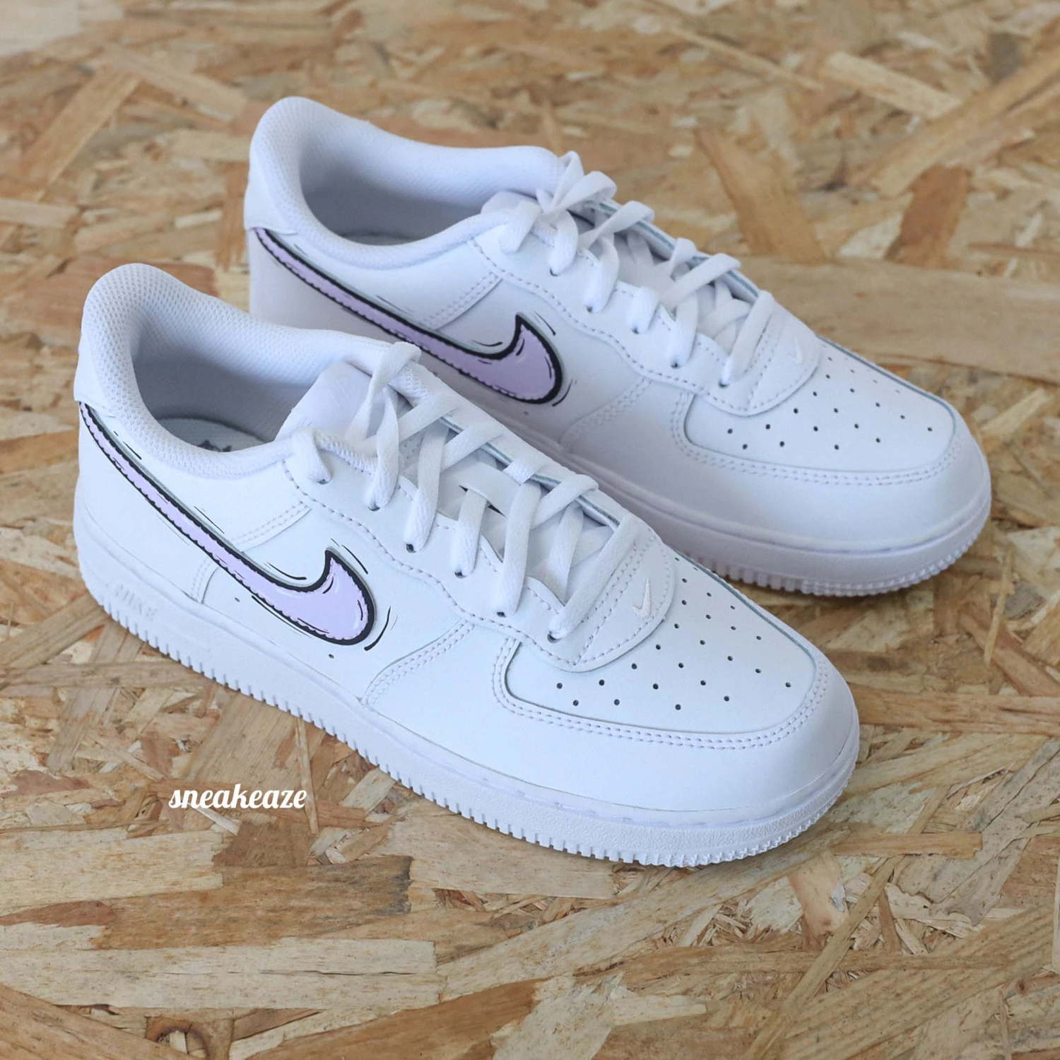 Cartoon Swoosh (couleur Au Choix) - Air Force 1 Custom Enfant 6 Cartoon Swoosh (couleur Au Choix) - Air Force 1 Custom Enfant - Image 4