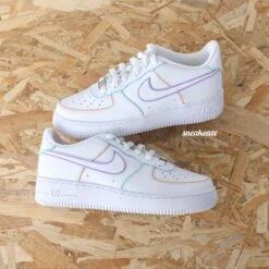 Outline (couleur Au Choix) - Air Force 1 Custom -Sneakers Boutique 5L4A7494copie
