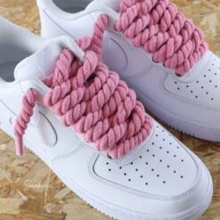 Rope Laces Rose (couleur Au Choix) - Air Force 1 Custom -Sneakers Boutique 5L4A7828copie