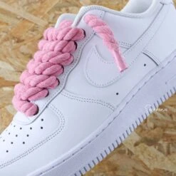 Rope Laces Rose (couleur Au Choix) - Air Force 1 Custom -Sneakers Boutique 5L4A7831copie
