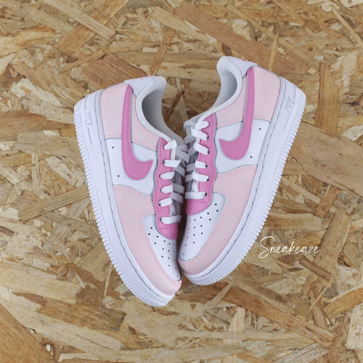 Baby Pink - Air Force 1 Custom (enfant) 4 Baby Pink - Air Force 1 Custom (enfant) - Image 2