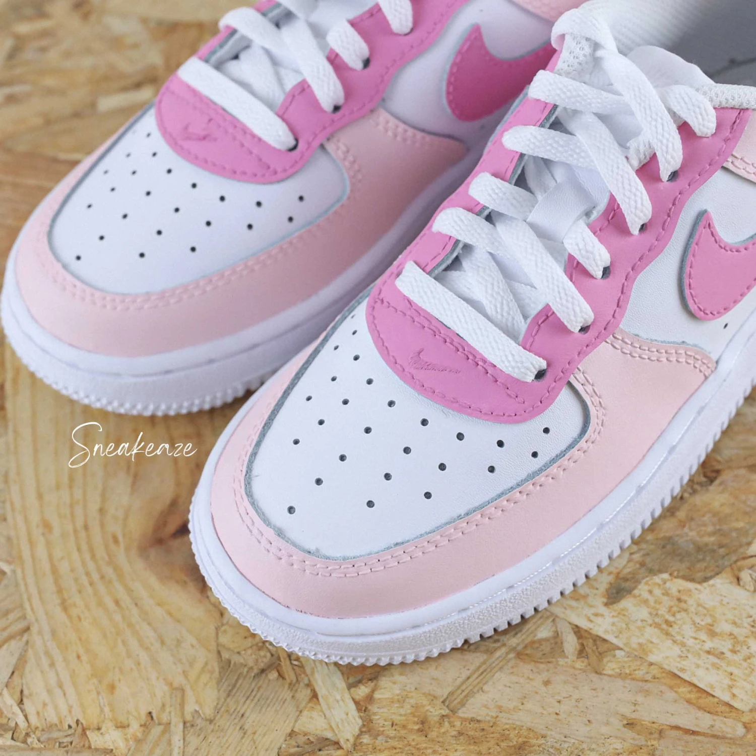 Baby Pink - Air Force 1 Custom (enfant) 5 Baby Pink - Air Force 1 Custom (enfant) - Image 3