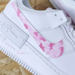 Pink Brush - Air Force 1 Shadow Custom -Sneakers Boutique 5L4A8824copie