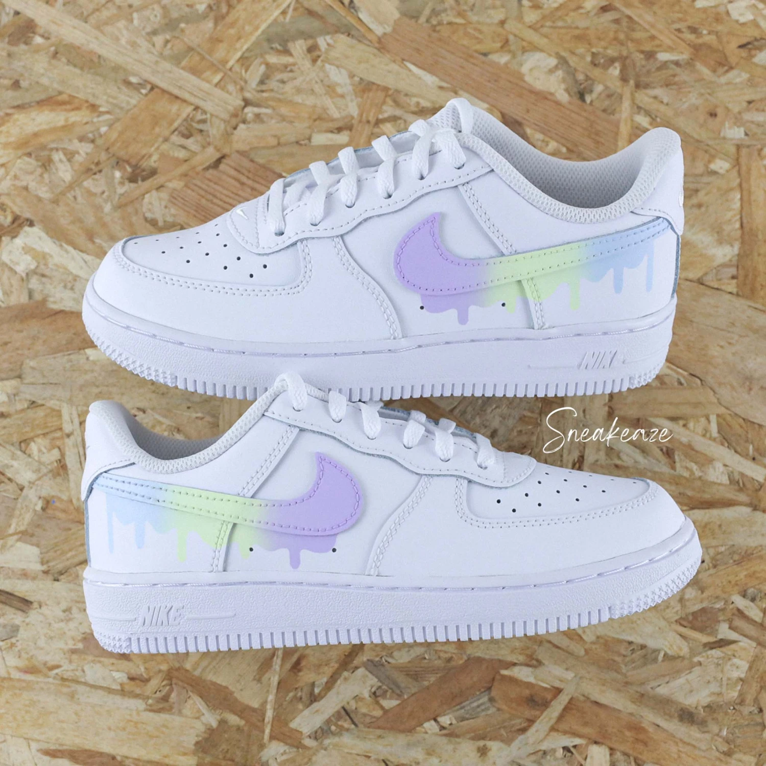 Drip Dégradé (couleur Au Choix) - Air Force 1 Custom Enfant 8 Drip Dégradé (couleur Au Choix) - Air Force 1 Custom Enfant - Image 6