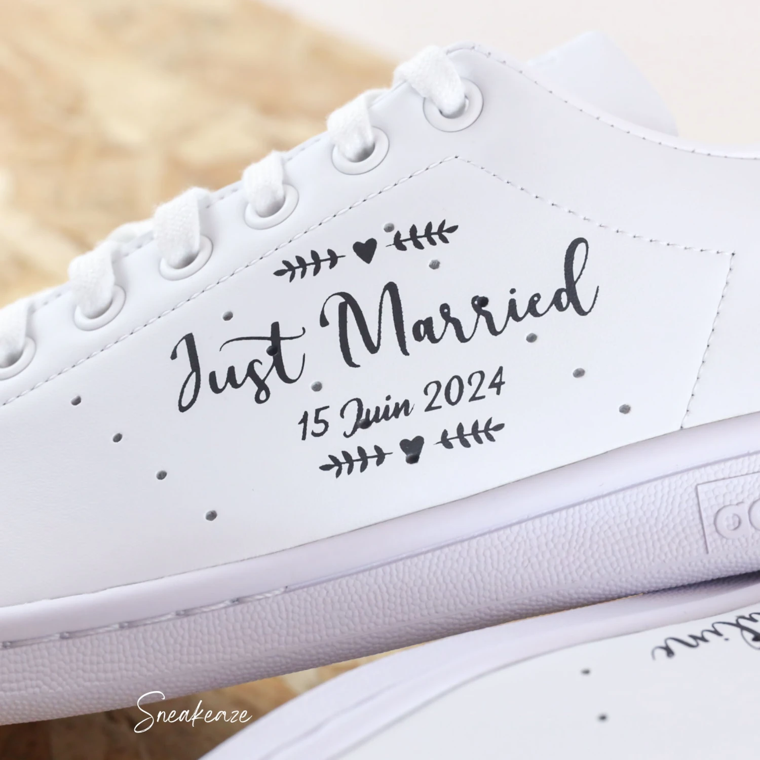 Just Married - Stan Smith Custom 5 Just Married - Stan Smith Custom - Image 3