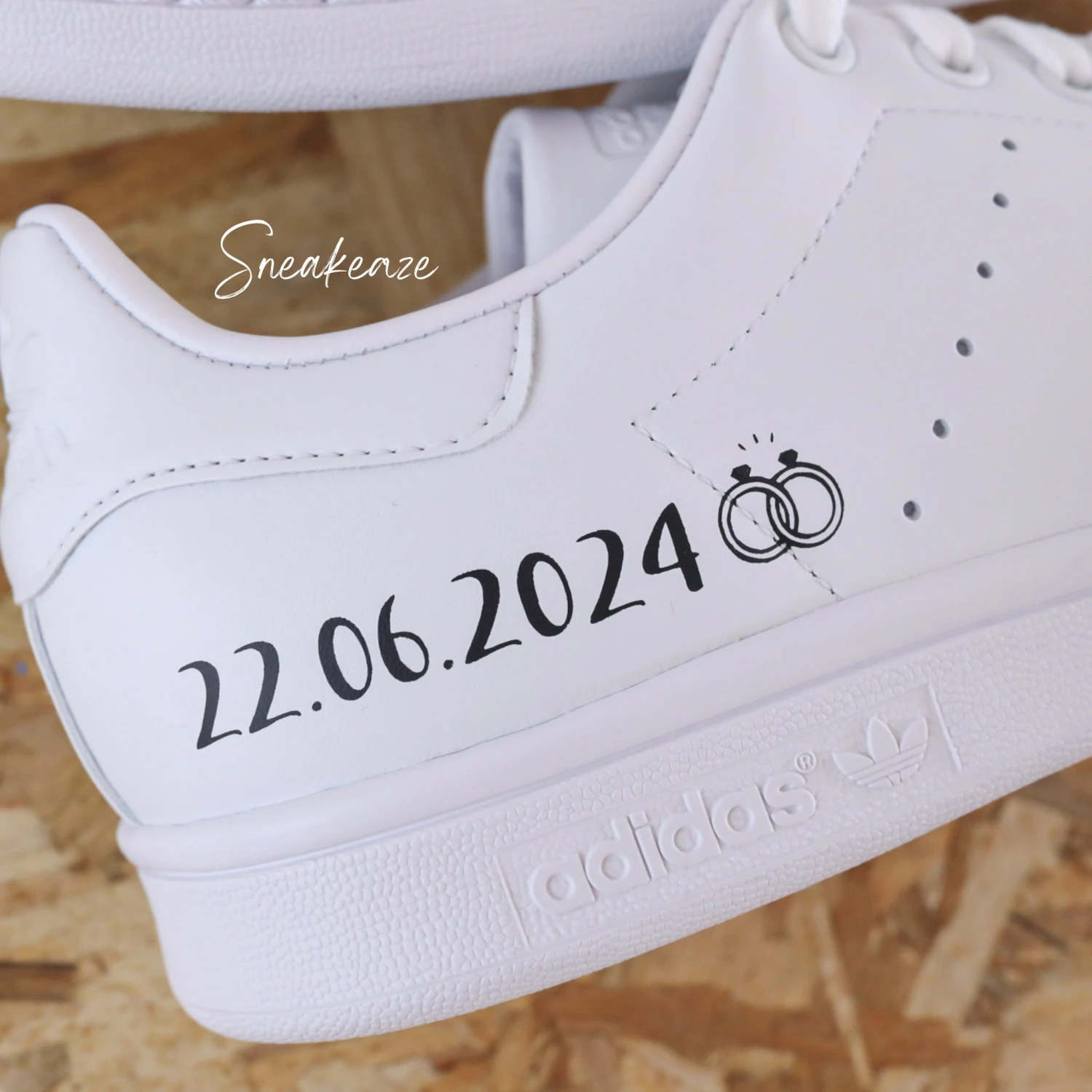 Date & Initiales - Stan Smith Custom Mariage 5 Date & Initiales - Stan Smith Custom Mariage - Image 3
