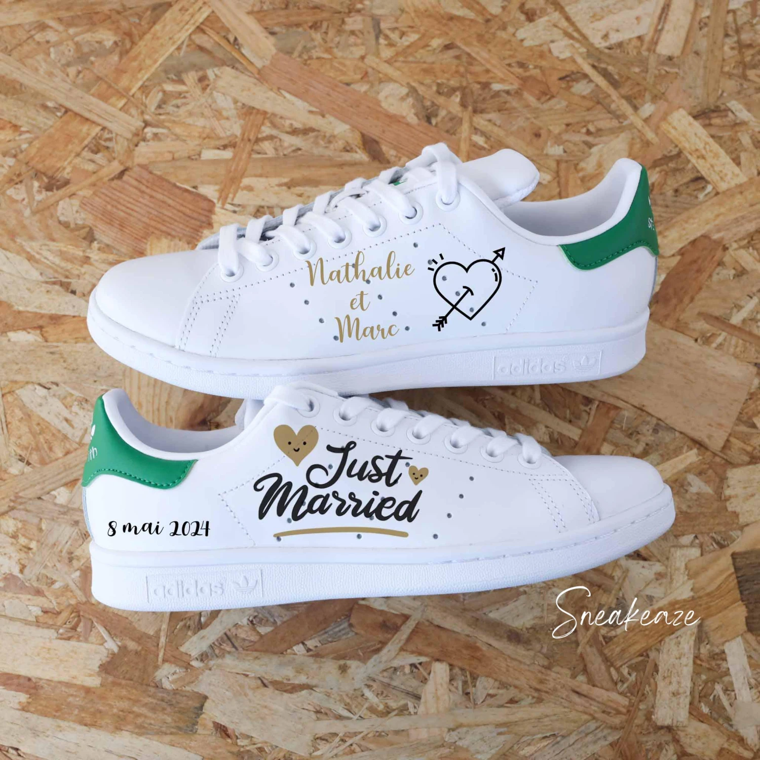 Wedding Heart - Stan Smith Custom 3 Wedding Heart - Stan Smith Custom