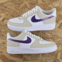 Violet Métallisé Et Lila (couleur Au Choix) - Air Force 1 Custom -Sneakers Boutique 5L4Ajjj1991copie2