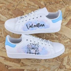 Canard Aquarelle Bleu - Stan Smith Custom