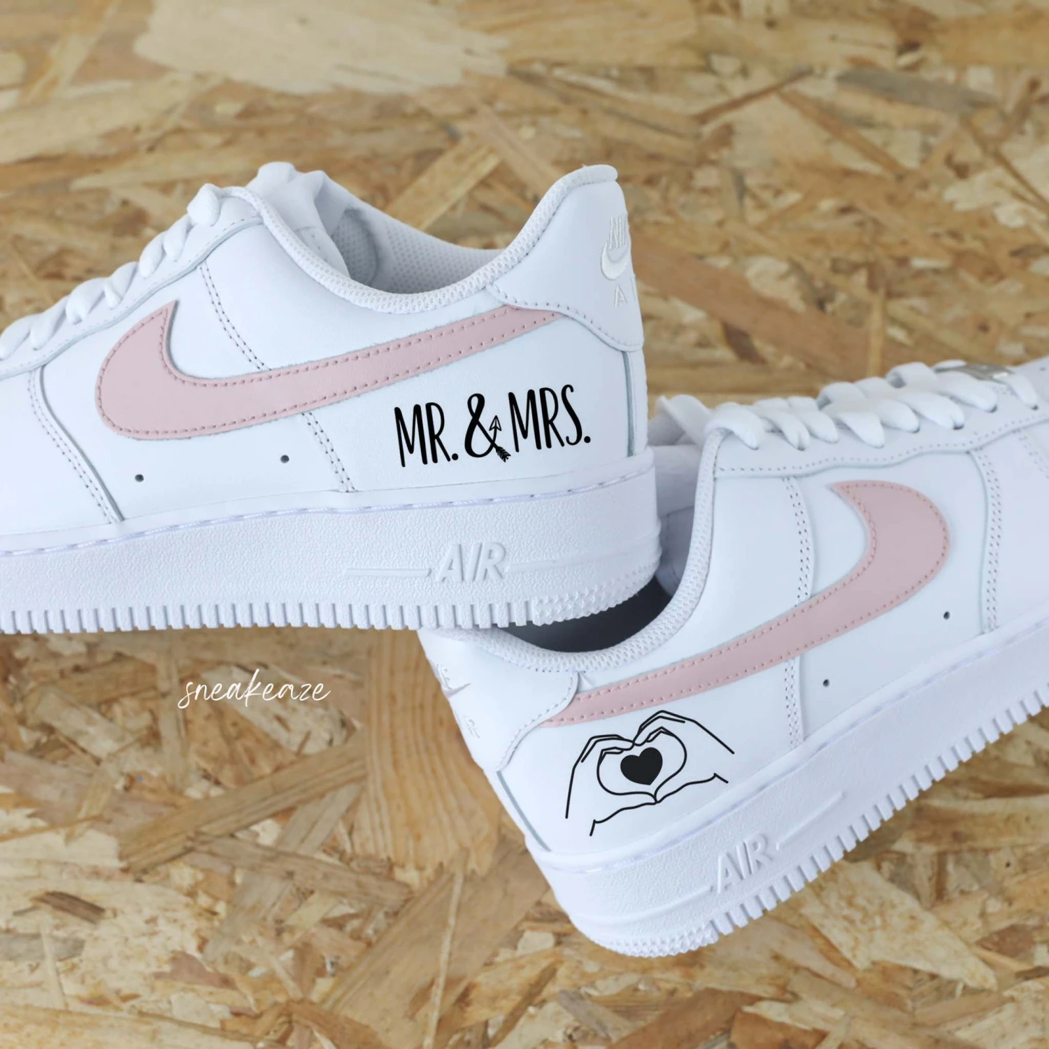 Mr & Mrs Rose Poudré - Air Force 1 Custom 3 Mr & Mrs Rose Poudré - Air Force 1 Custom