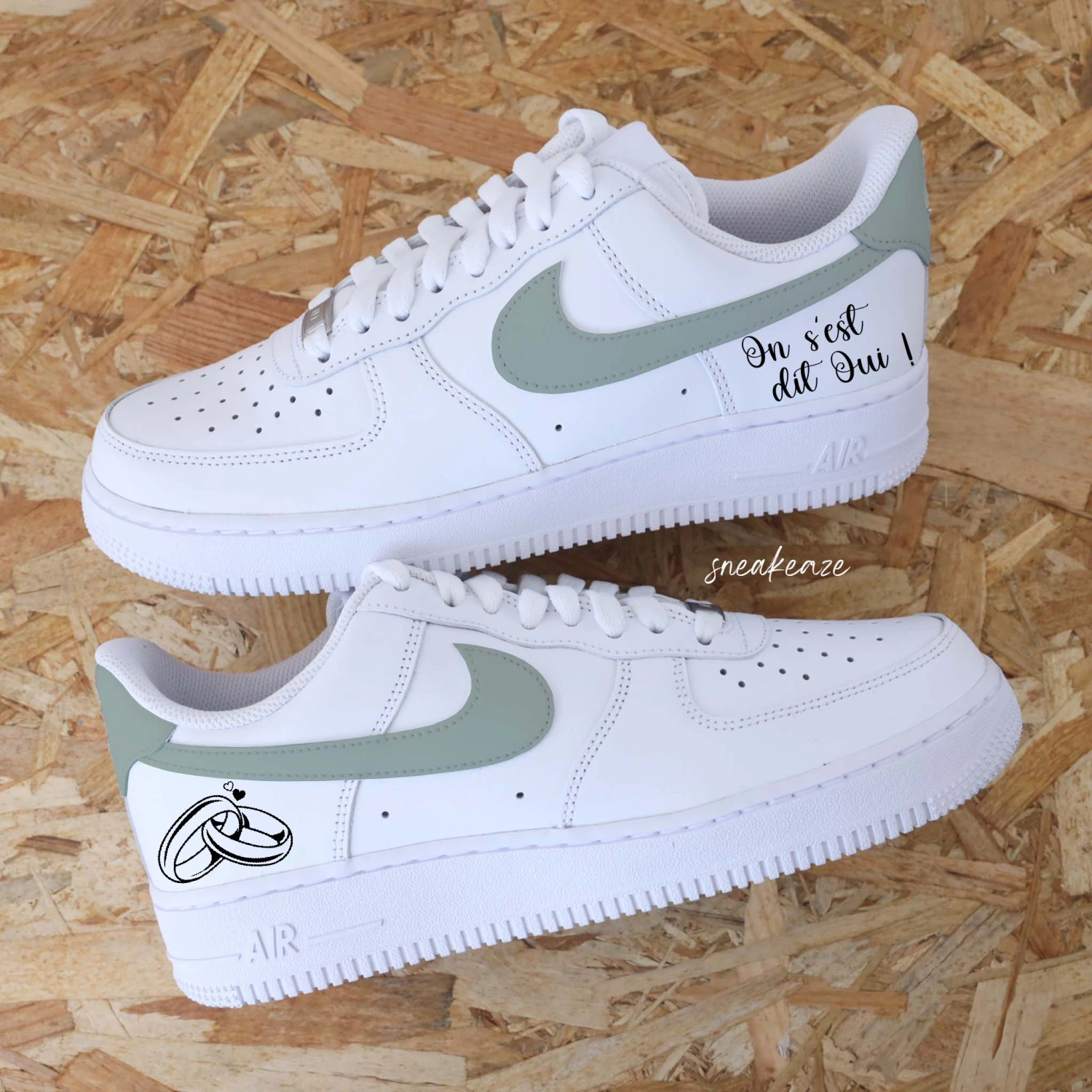 On S'est Dit Oui (couleur Au Choix) - Air Force 1 Custom 5 On S'est Dit Oui (couleur Au Choix) - Air Force 1 Custom - Image 3
