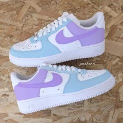 Lavande Et Beige - Air Force 1 Custom -Sneakers Boutique FULL 2 5jjjhL4A0559copie 1