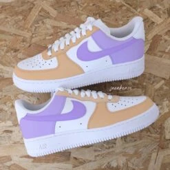 Lavande Et Baby Pink - Air Force 1 Custom -Sneakers Boutique FULL 2vvb 5L4A0559copie