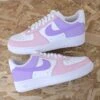 Lavande Et Baby Pink - Air Force 1 Custom -Sneakers Boutique FULLgggf 2 5L4A0559copie
