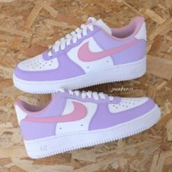 Beige Et Vert Menthe - Air Force 1 Custom -Sneakers Boutique FULqqL 2 5L4A0559copie 1