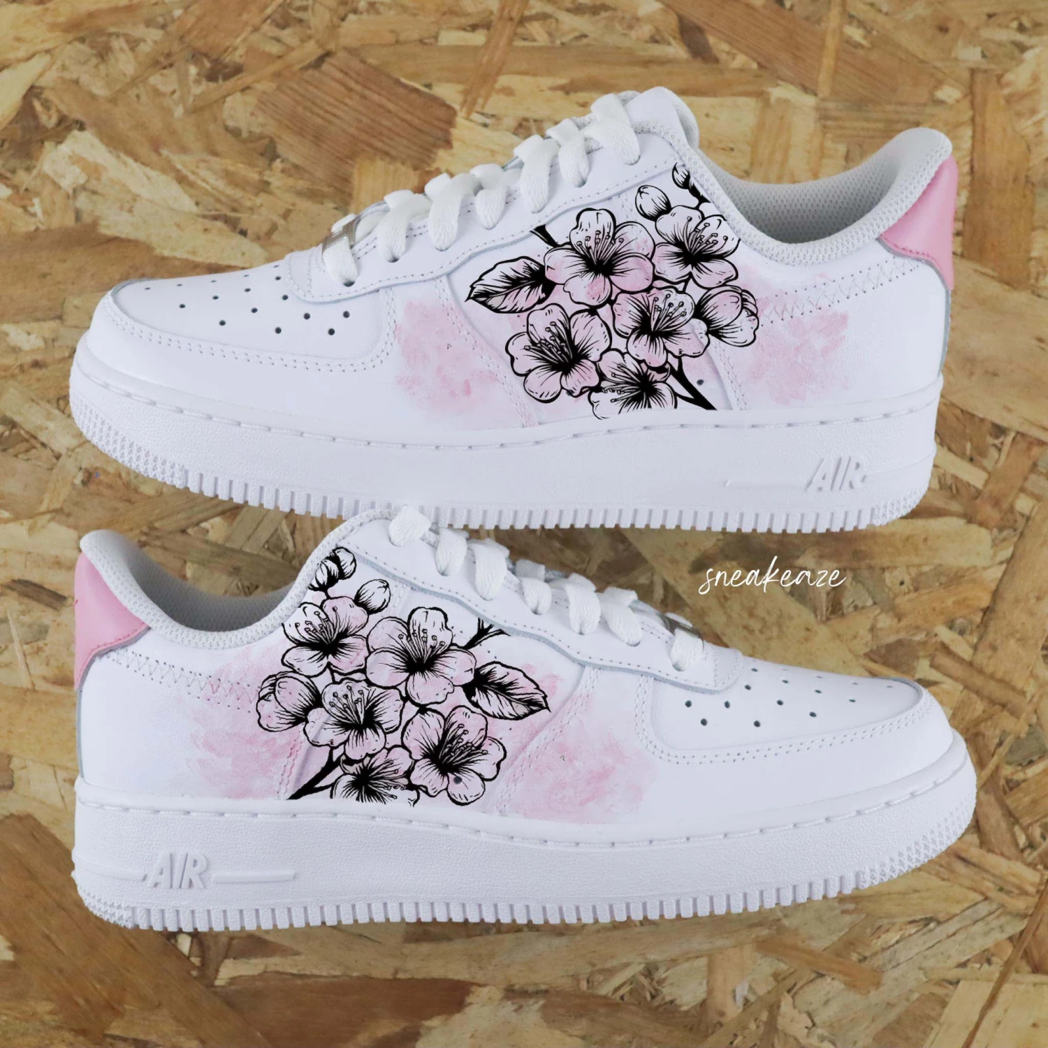 Fleur De Lys Aquarelle - Air Force 1 Custom 5 Fleur De Lys Aquarelle - Air Force 1 Custom - Image 3