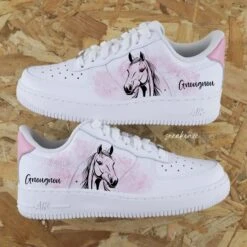 Lion Aquarelle (Animal Au Choix) - Air Force 1 Custom -Sneakers Boutique IMG 09bbbj47copie2 1