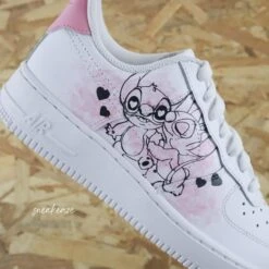 Stitch Aquarelle - Air Force 1 Custom -Sneakers Boutique IMG 1009copie