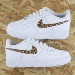 Swoosh Girafe - Air Force 1 Custom -Sneakers Boutique IMG 1073copie