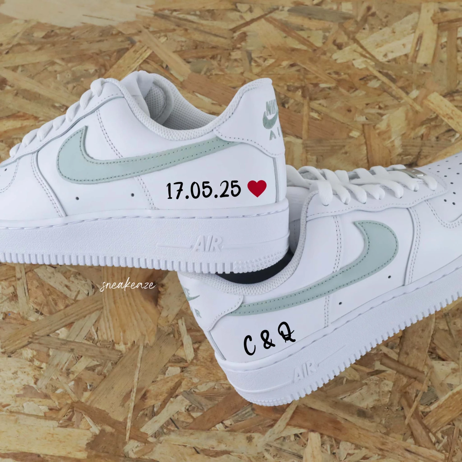 Date & Initiales (couleur Au Choix) - Air Force 1 Custom 4 Date & Initiales (couleur Au Choix) - Air Force 1 Custom - Image 2