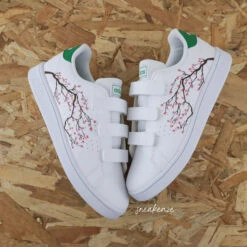 Sakura Cherry Blossom (couleur Au Choix) - Adidas Custom (enfant) -Sneakers Boutique IMG 2816copie