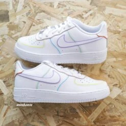 Outline (couleur Au Choix) - Air Force 1 Custom -Sneakers Boutique IMG 3406