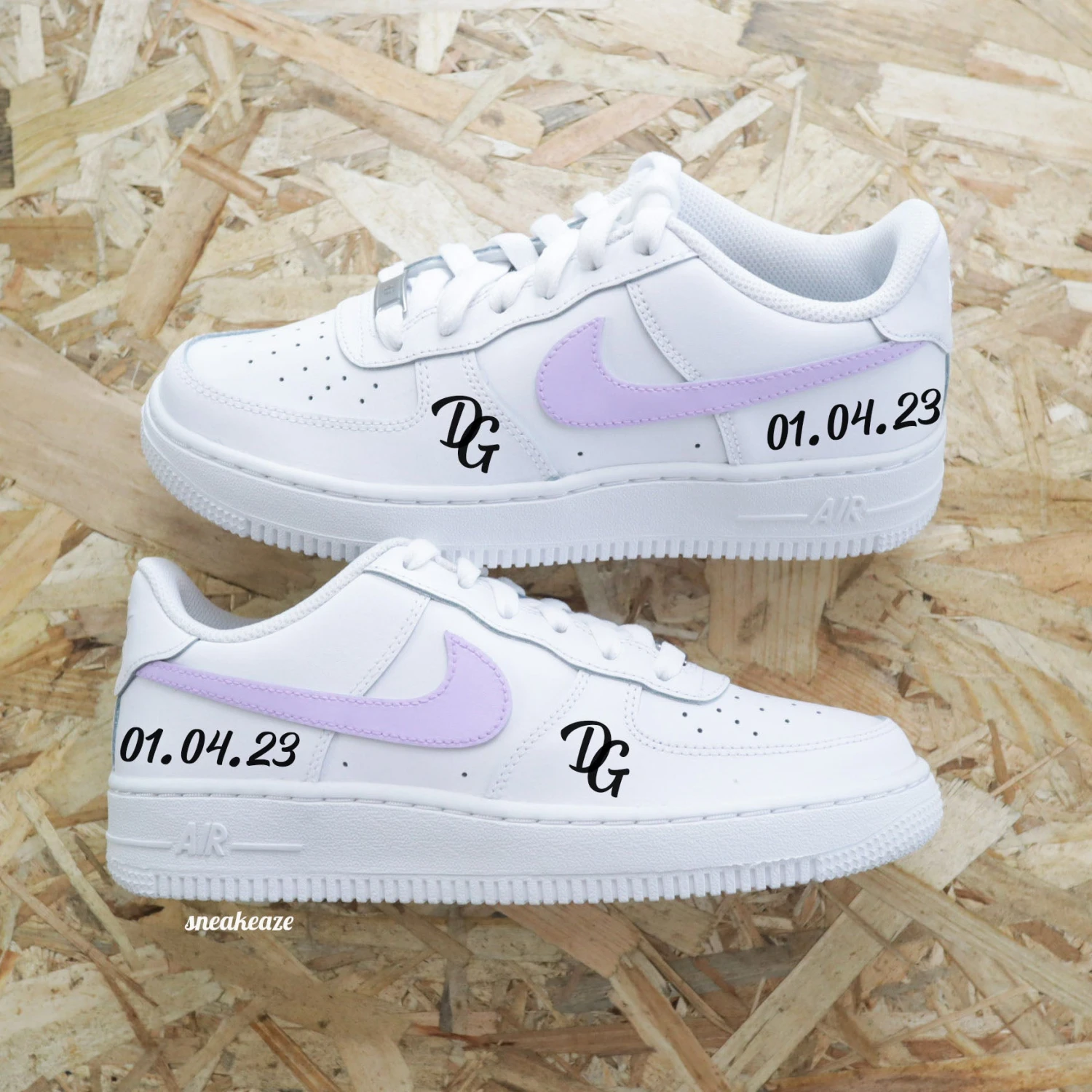 Wedding Swoosh - Air Force 1 Custom 6 Wedding Swoosh - Air Force 1 Custom - Image 4