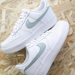 Vert De Gris Swoosh - Air Force 1 Custom