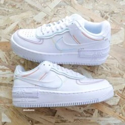 Pastel Lines (couleur Au Choix) - Air Force 1 Shadow Custom -Sneakers Boutique IMG 3857copie