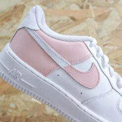 Baby Pink Reverse - Air Force 1 Custom -Sneakers Boutique IMG 4152copie 1