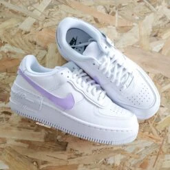 Lila Swoosh - Air Force 1 Shadow Custom