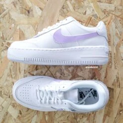 Lila Swoosh - Air Force 1 Shadow Custom -Sneakers Boutique IMG 4156copie