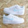 Baby Blue Swoosh - Air Force 1 Shadow Custom -Sneakers Boutique IMG 4158copie