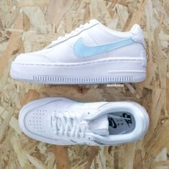 Baby Blue Swoosh - Air Force 1 Shadow Custom -Sneakers Boutique IMG 4161copie