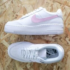 Baby Pink Swoosh - Air Force 1 Shadow Custom -Sneakers Boutique IMG 4171copie