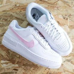 Baby Pink Swoosh - Air Force 1 Shadow Custom
