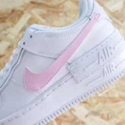 Baby Pink Swoosh - Air Force 1 Shadow Custom -Sneakers Boutique IMG 4173copie