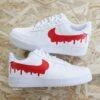 Drip Rouge - Air Force 1 Custom -Sneakers Boutique IMG 4271copie 1