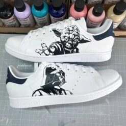 Dark Vador Et Yoda - Stan Smith Custom 11 Dark Vador Et Yoda - Stan Smith Custom -Sneakers Boutique IMG 4331 2copie