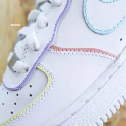Outline Pastel - Air Force 1 Custom -Sneakers Boutique IMG 4384copie