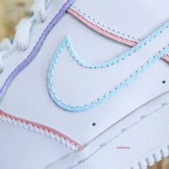 Outline Pastel - Air Force 1 Custom -Sneakers Boutique IMG 4385copie
