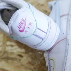 Outline Pastel - Air Force 1 Custom -Sneakers Boutique IMG 4386copie