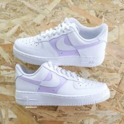 Dual Lila - Air Force 1 Custom -Sneakers Boutique IMG 4546copie