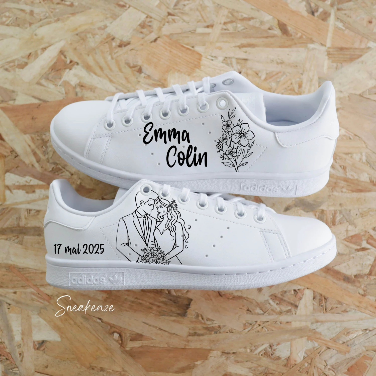 Bouquet De La Marié - Stan Smith Custom Mariage 6 Bouquet De La Marié - Stan Smith Custom Mariage - Image 4