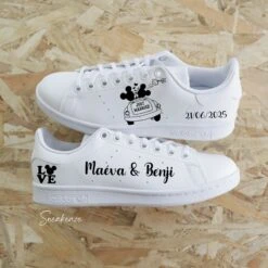 Mickey Just Married - Stan Smith Custom Mariage -Sneakers Boutique IMG 4549copiechocolate