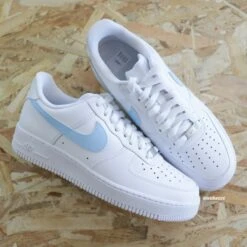 Unc Blue Swoosh - Air Force 1 Custom -Sneakers Boutique IMG 5136copie